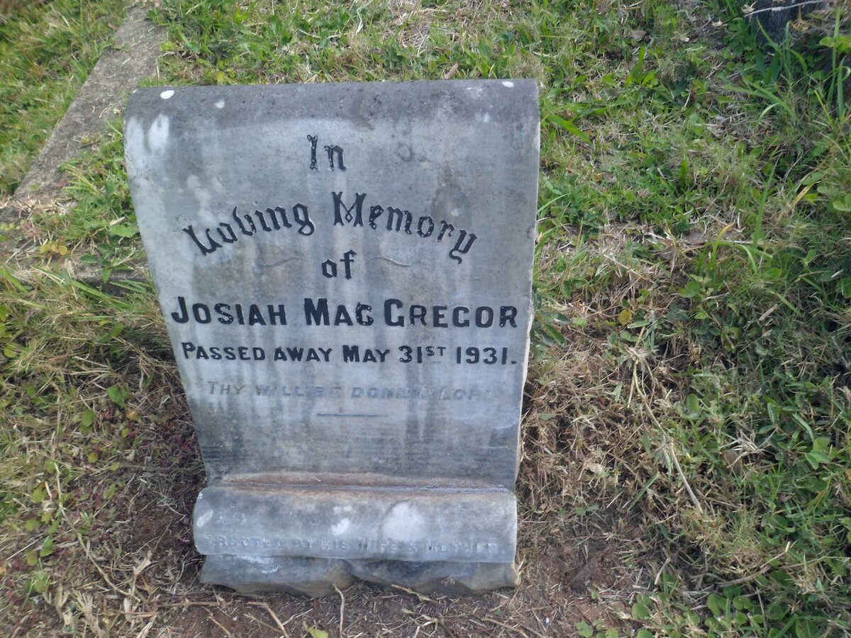 MACGREGOR Josiah -1931
