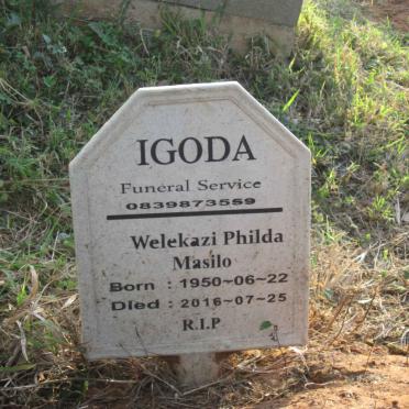MASILO Welekazi Philda 1950-2016