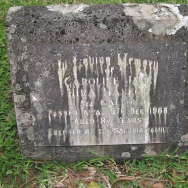 MANECK Caroline Jane Hira nee CALNON -1966
