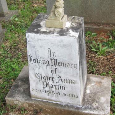 MARTIN Claire Anne 1975-1975