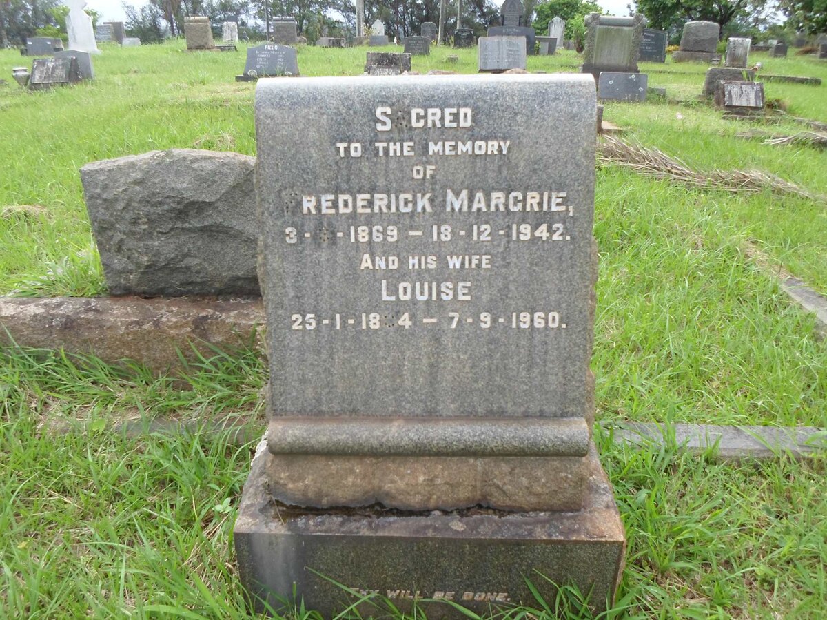 MARGRIE Frederick 1869-1942 &amp; Louise 1884-1960 :: WATSON James 1883-1967