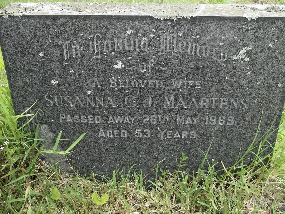 MAARTENS Susanna G.J. -1969