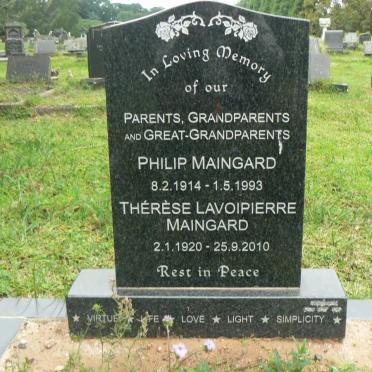 MAINGARD Philip 1914-1993 &amp; Therese Lavoipierre 1920-2010