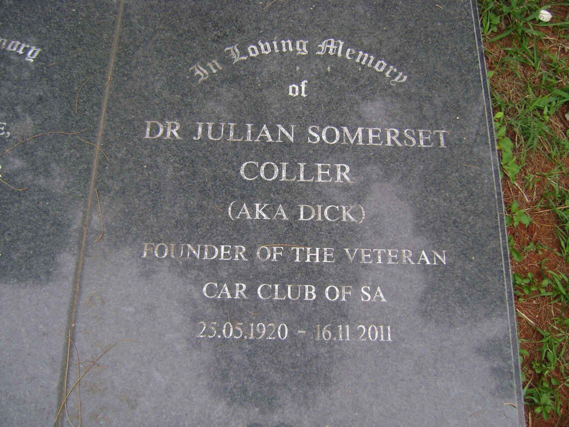 COLLER Julian Somerset 1920-2011