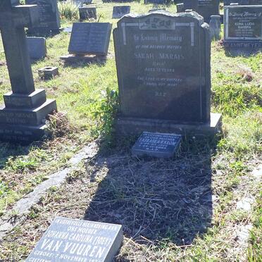 MARAIS Sarah Sophia -1966 :: KAROW Lafraska 1926-2005 :: VUUREN Johanna Carolina, van 1921-2009