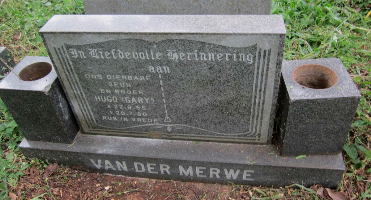 MERWE Hugo, van der 1955-1980