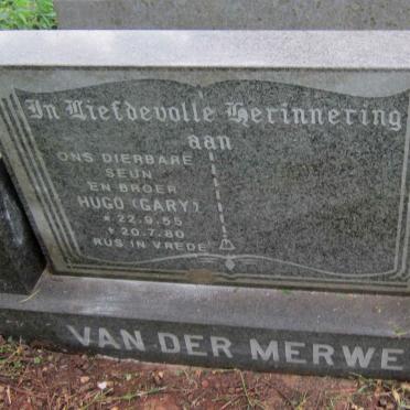 MERWE Hugo, van der 1955-1980