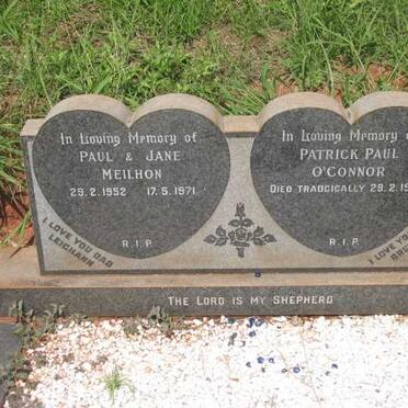 MEILHON Paul -1952 &amp; Jane -1971 :: O’CONNOR Patrick Paul -1980