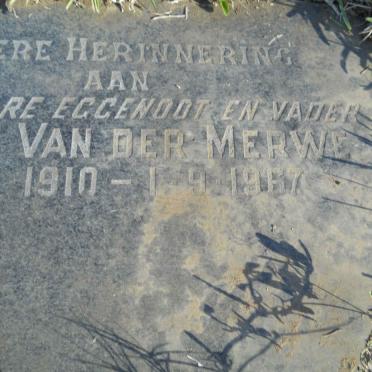 MERWE Henk, van der 1910-1967
