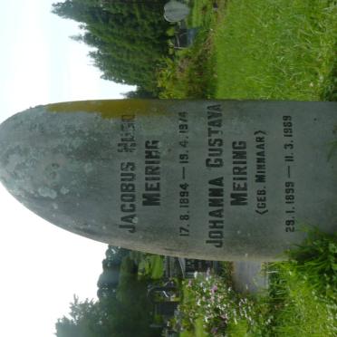 MEIRING Jacobus Hugo 1894-1974 &amp; Johanna Gustava MINNAAR 1899-1969