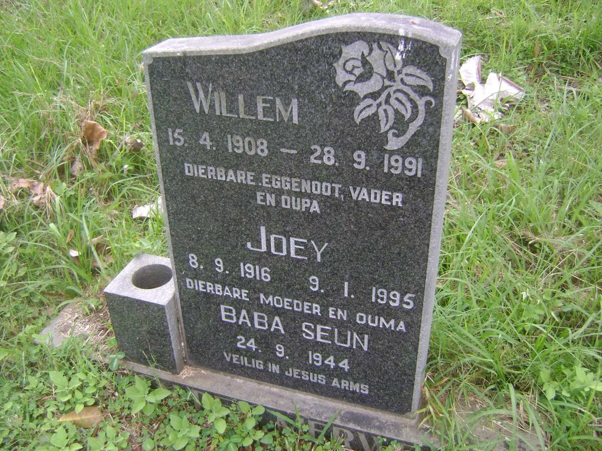MERWE Willem, van der 1908-1991 &amp; Joey 1916-1995 :: VAN DER MERWE -1944