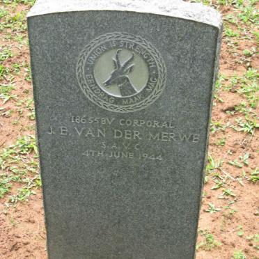 MERWE J.E., van der -1944