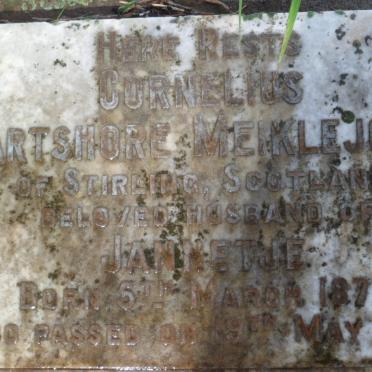 MEIKLEJOHN Cornelius Gartshore 1877-1949