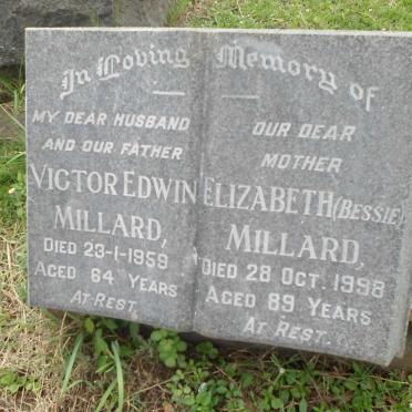 MILLARD Victor Edwin -1959 &amp; Elizabeth -1998