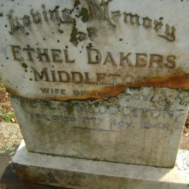 MIDDLETON Ethel Dakers -1948