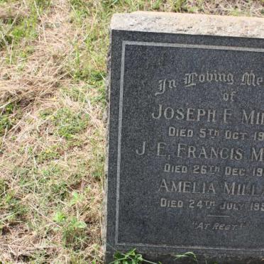 MILLAT Joseph F. -1925 :: MILLAT J.E. Francis -1926 :: MILLAT Amelia -1958