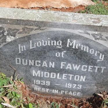 MIDDLETON Duncan Fawcett 1939-1973
