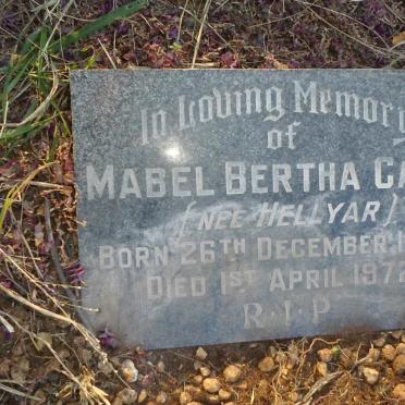 CARD Mabel Bertha nee HELLYAR 1883-1972