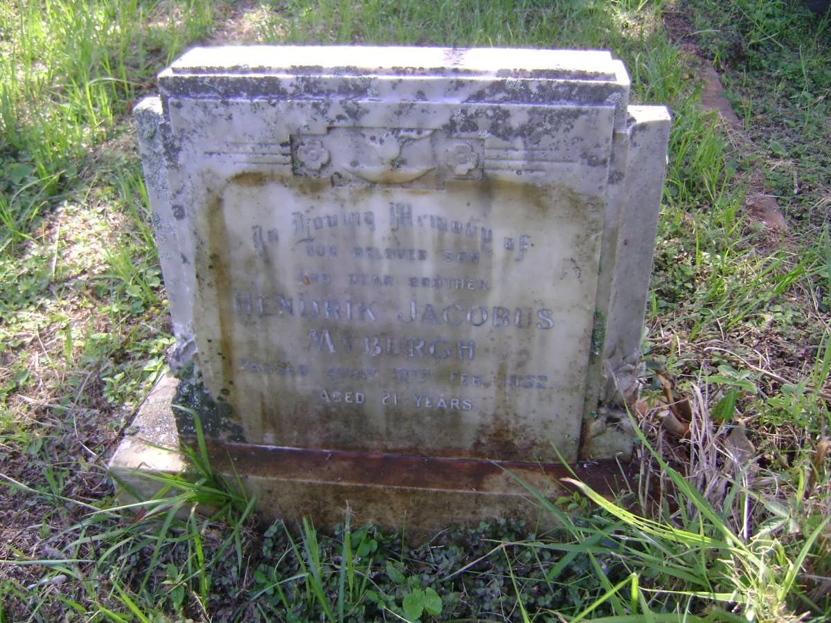 MYBURGH Hendrik Jacobus -1952