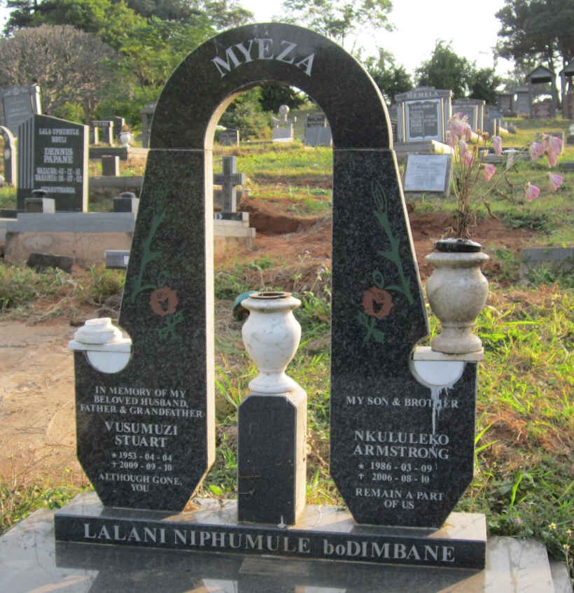 MYEZA Vusumuzi Stuart 1953-2009 :: MYEZA Nkululeko Armstrong 1986-2006