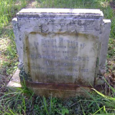 MYBURGH Hendrik Jacobus -1952