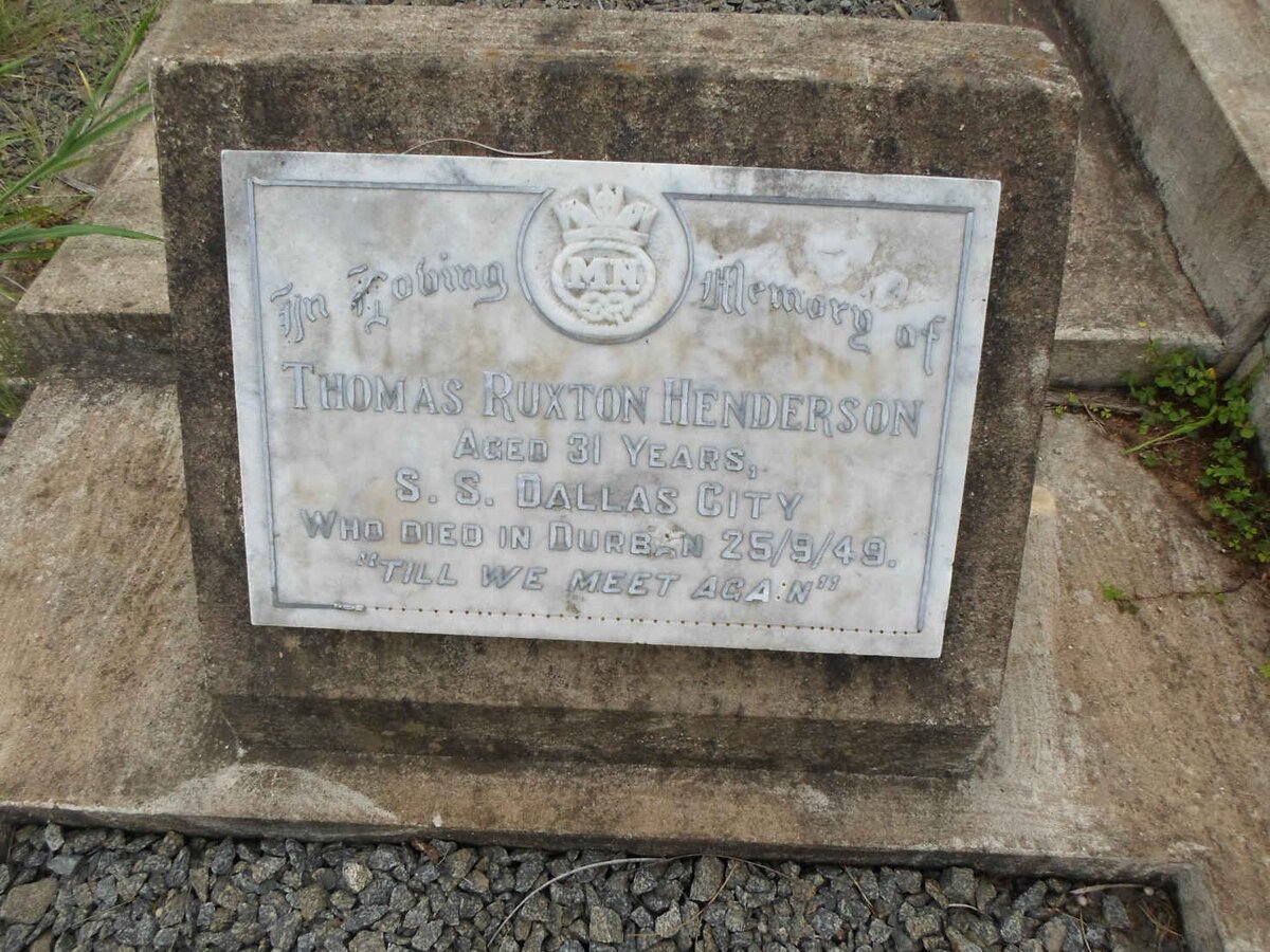 HENDERSON Thomas Ruxton -1949