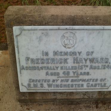 HAYWARD Frederick -1946