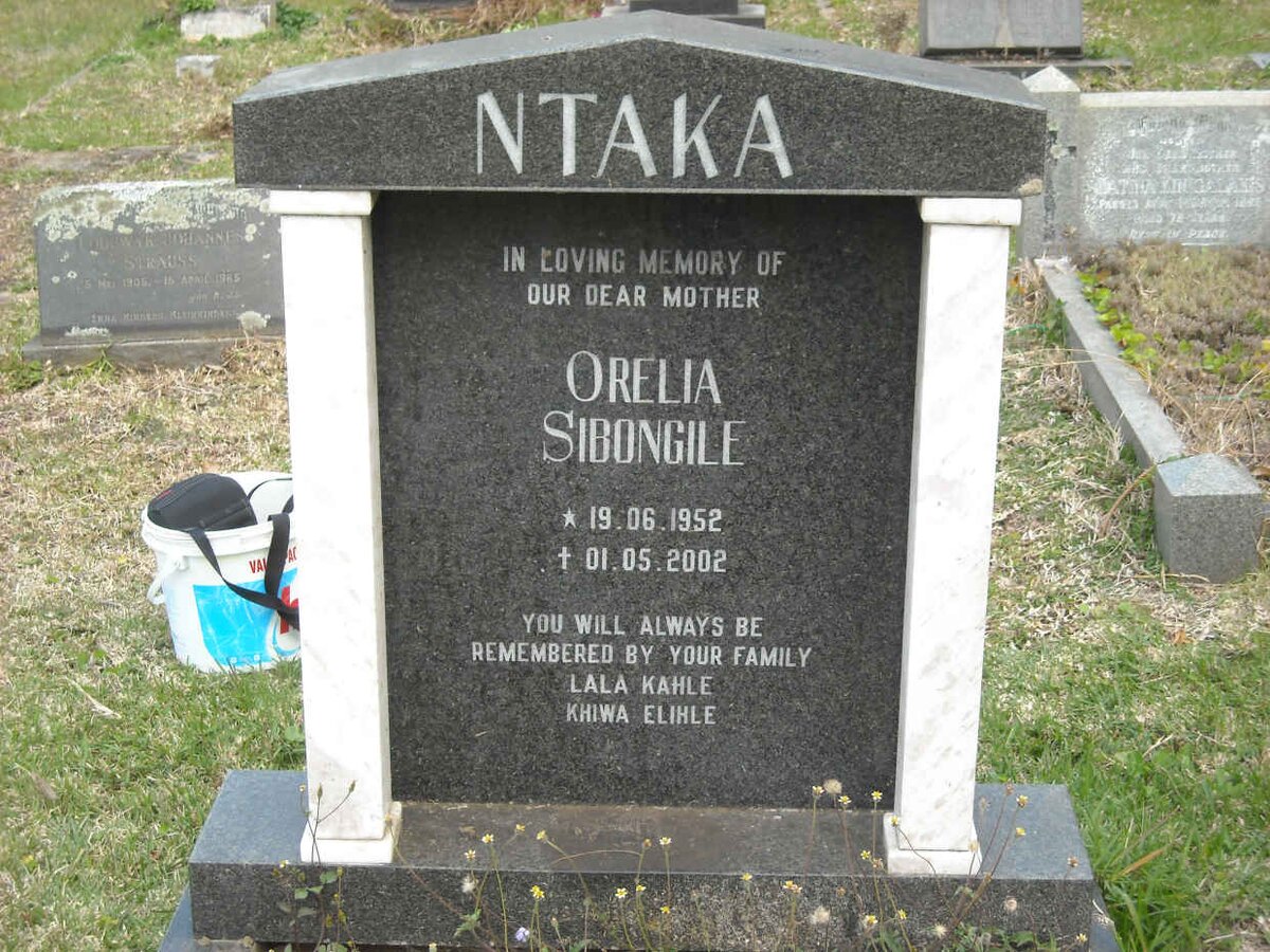 NTAKA Orelia Sibongile 1952-2002