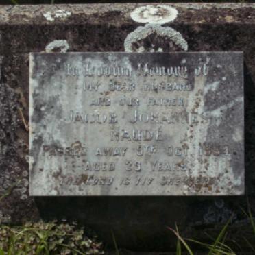 NAUDÉ Jacob Johannes -1954