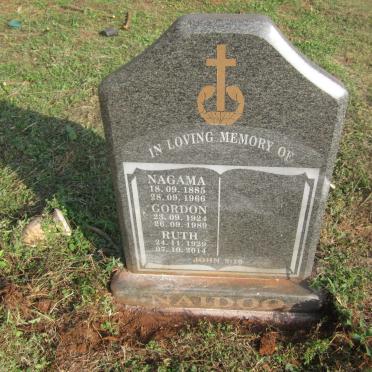 NAIDOO Nagama 1885-1966 :: NAIDOO Gordon 1924-1989 :: NAIDOO Ruth 1929-2014