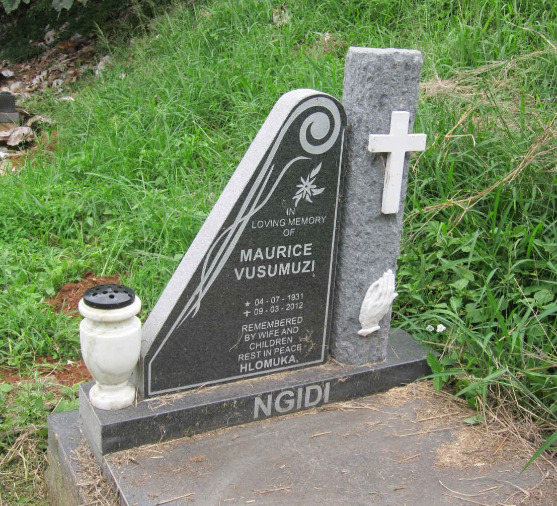 NGIDI Maurice Vusumuzi 1931-2012
