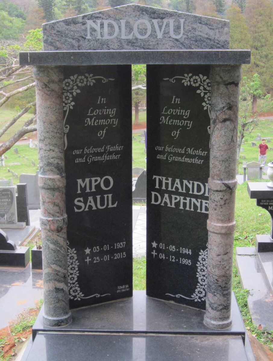 NDLOVU Mpo Saul 1937-2015 &amp; Thandi Daphne 1944-1995