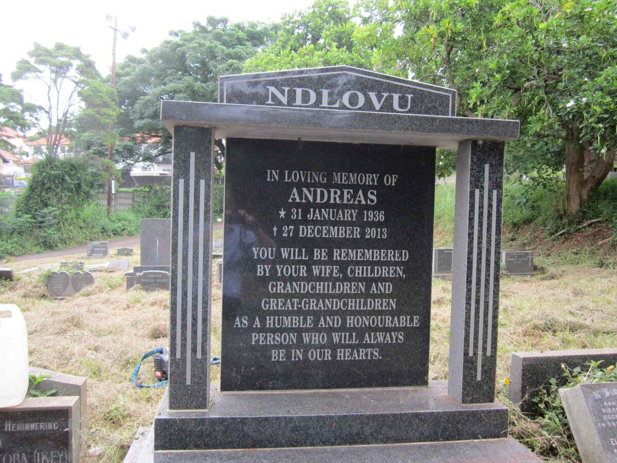 NDLOVU Andreas 1936-2013