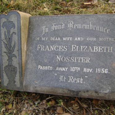 NOSSITER Frances Elizabeth -1956