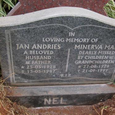 NEL Jan Andries 1928-1987 &amp; Minerva Mary 1928-1999