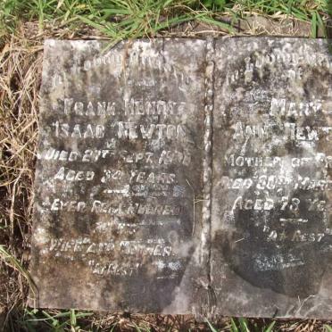 NEWTON Frank Henry Isaac 1938 &amp; Mary Ann -1940