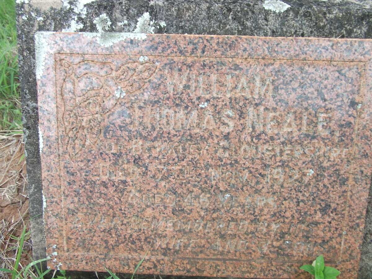 NEALE William Thomas -1927