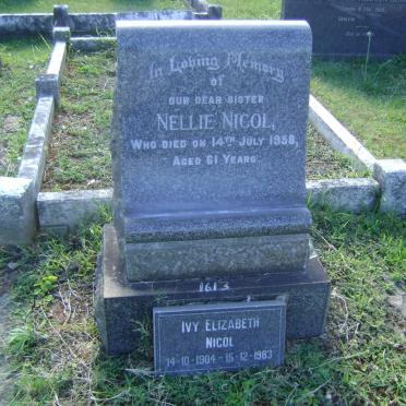 NICOL Nellie -1958 :: NICOL Ivy Elizabeth 1904-1983