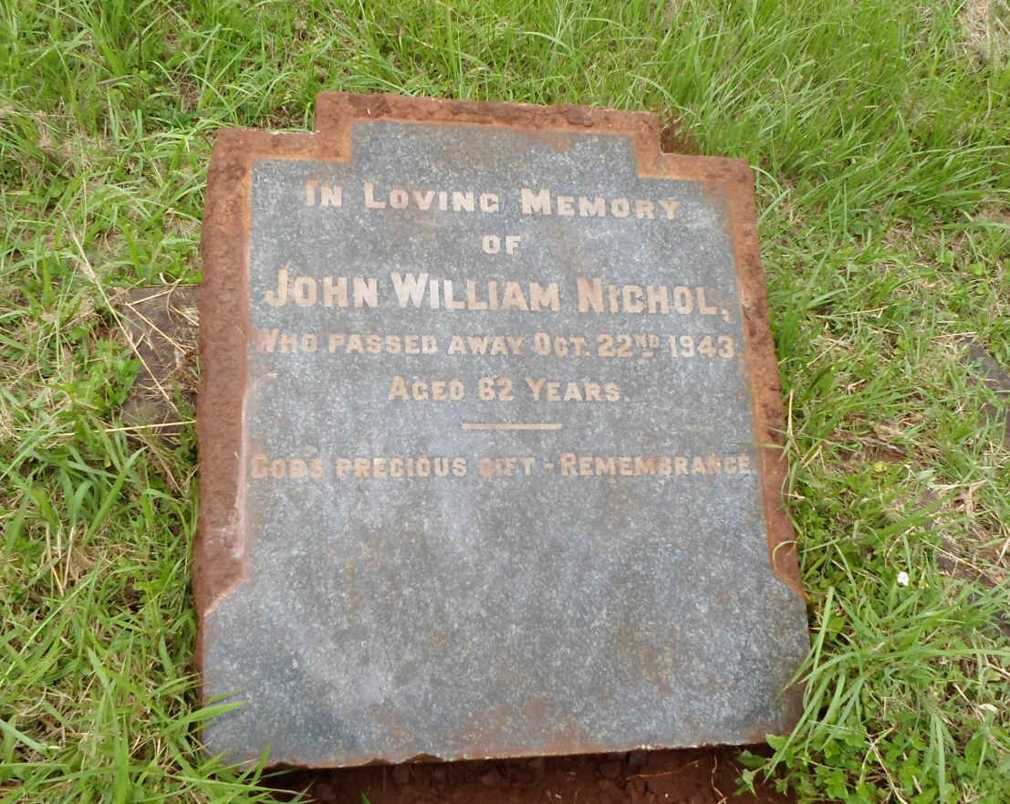 NICHOL John William -1943