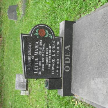 O'DEA Edward J. 1926-2007 &amp; Lettie Maria 1907-1989