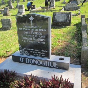 O'DONOGHUE John Patrick 1960-1994 :: O'DONOGHUE Desmond St John 1926-1998