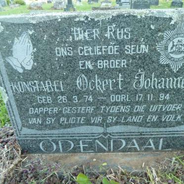 ODENDAAL Ockert Johannes 1974-1994