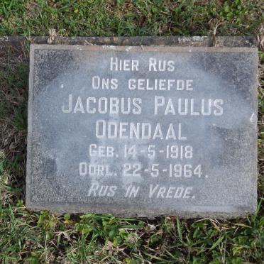 ODENDAAL Jacobus Paulus 1918-1964