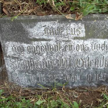 ODENDAAL Stephanus M. 1922-1960 &amp; Nellie 1931-1991