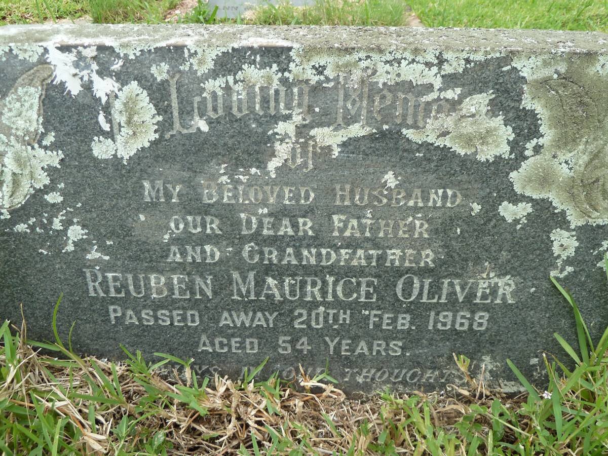 OLIVER Reuben Maurice 1914-1968