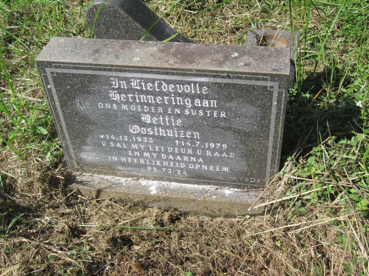 OOSTHUIZEN Bettie 1933-1979