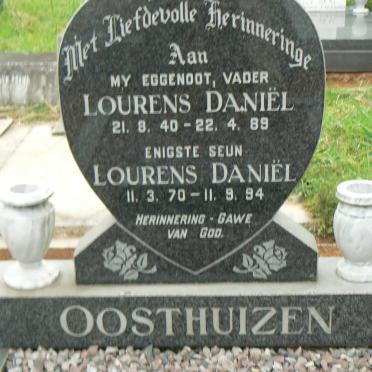 OOSTHUIZEN Lourens Daniel 1940-1989 :: OOSTHUIZEN Lourens Daniel 1970-1994