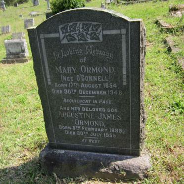 ORMOND Mary nee O’CONNELL 1854-1948 :: ORMOND Augustine James 1889-1955