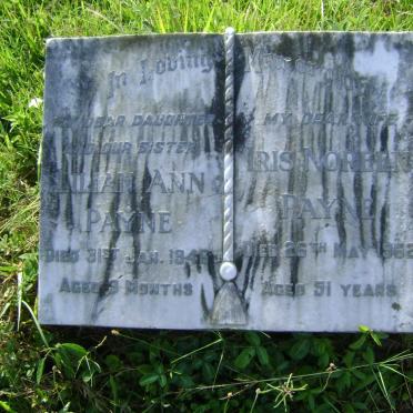 PAYNE Lilian Ann -1946 :: PAYNE Iris Noreen -1962