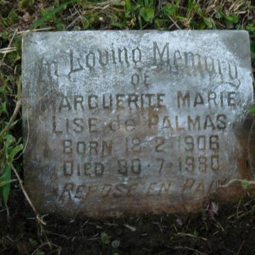PALMAS Marc, de -1959 :: PALMAS Marguerite Marie Lise, de 1908-1980